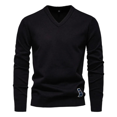 Refined Soft V-Neck Pullover