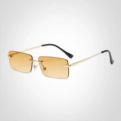 Modern Rimless Style with Sharp Edges