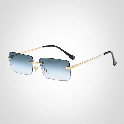 Modern Rimless Style with Sharp Edges