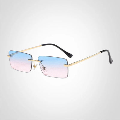 Modern Rimless Style with Sharp Edges