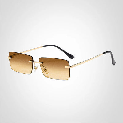 Modern Rimless Style with Sharp Edges
