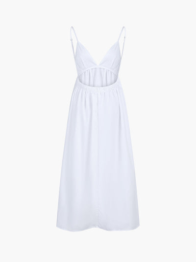 Cotton Backless Women's Summer Dress