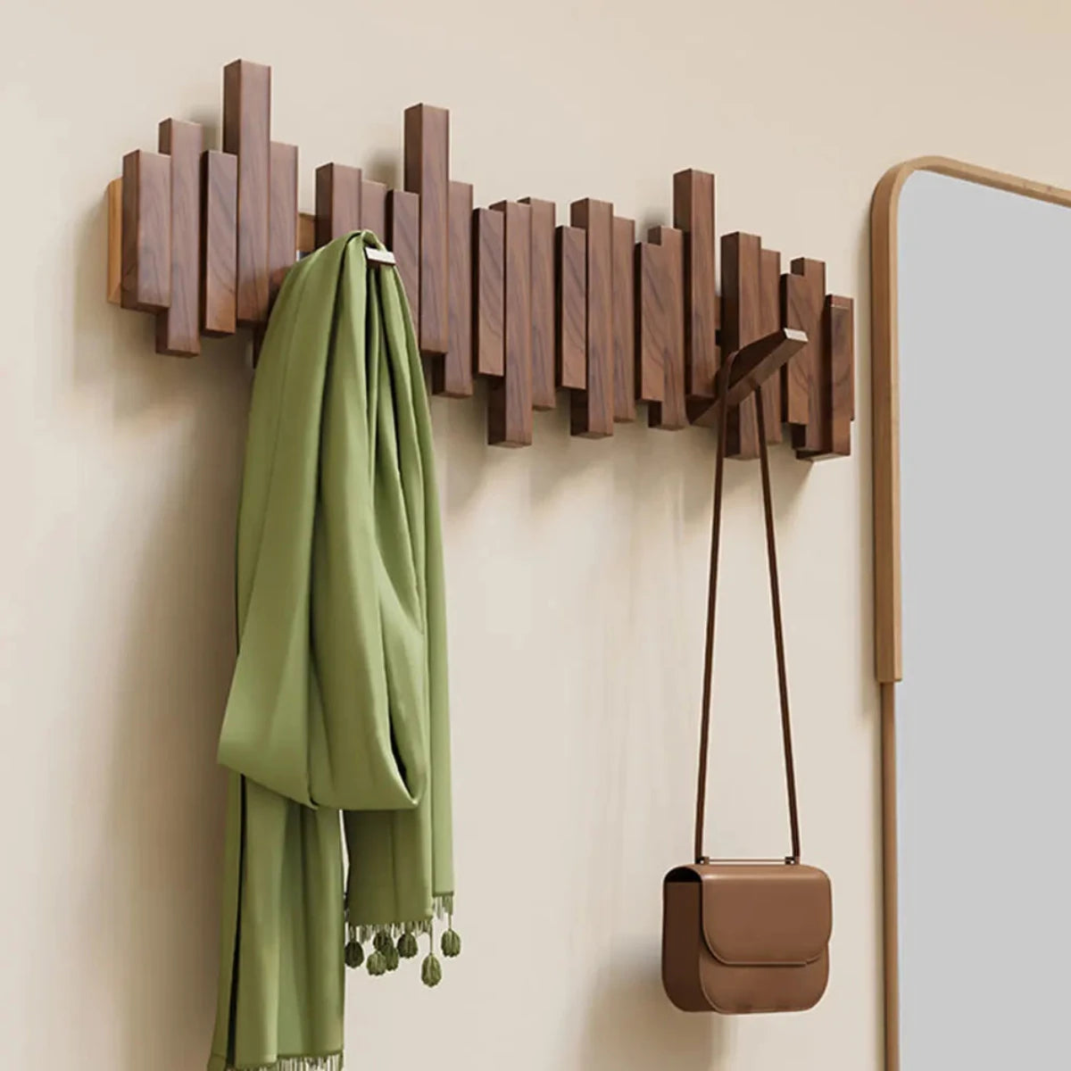 Piano Sheped Wall Coat Rack