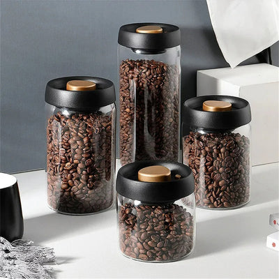 Airtight Vacuum Glass Storage Jars