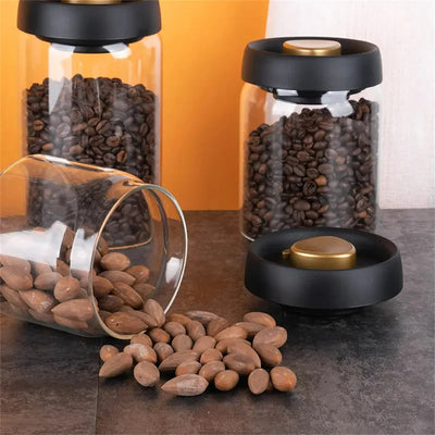 Airtight Vacuum Glass Storage Jars
