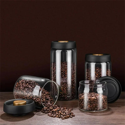Airtight Vacuum Glass Storage Jars