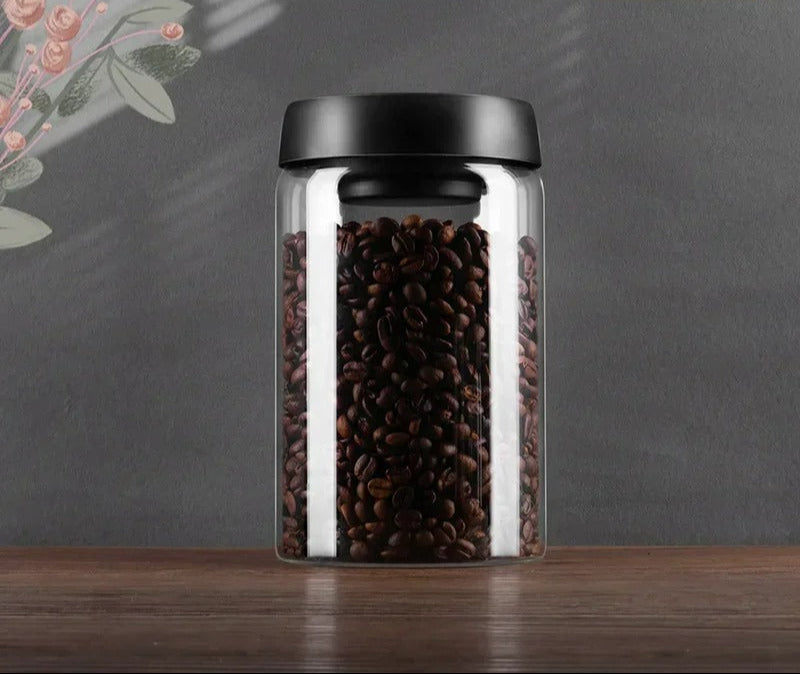 Airtight Vacuum Glass Storage Jars