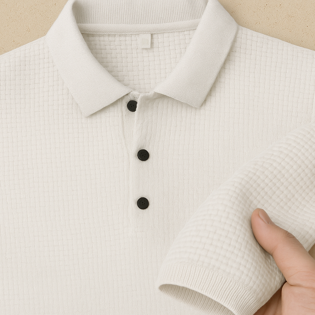 Men's Knitted Short-Sleeve Polo