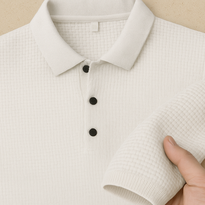 Men's Knitted Short-Sleeve Polo