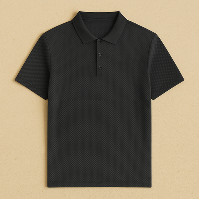 Men's Knitted Short-Sleeve Polo