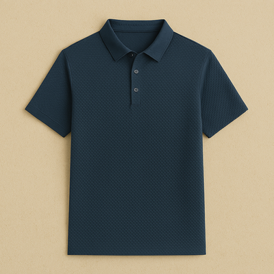 Men's Knitted Short-Sleeve Polo