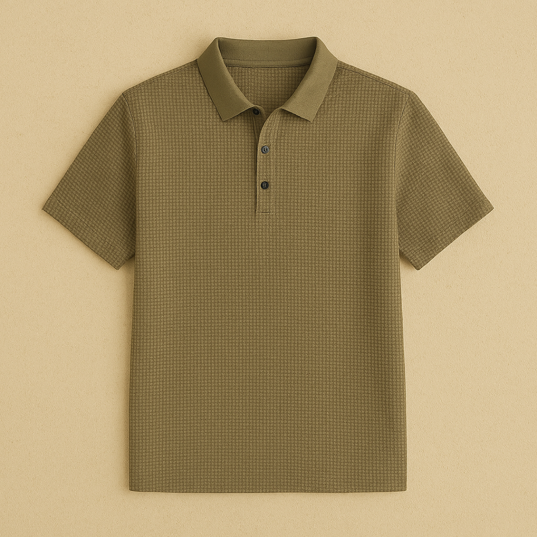 Men's Knitted Short-Sleeve Polo