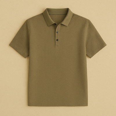 Men's Knitted Short-Sleeve Polo