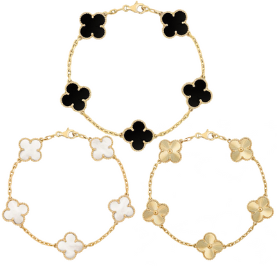 Retro Clover Bracelet Set