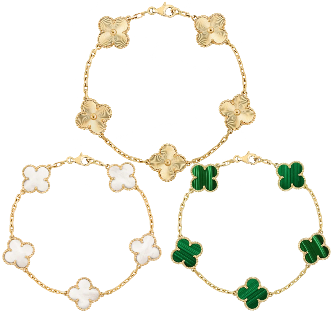 Retro Clover Bracelet Set