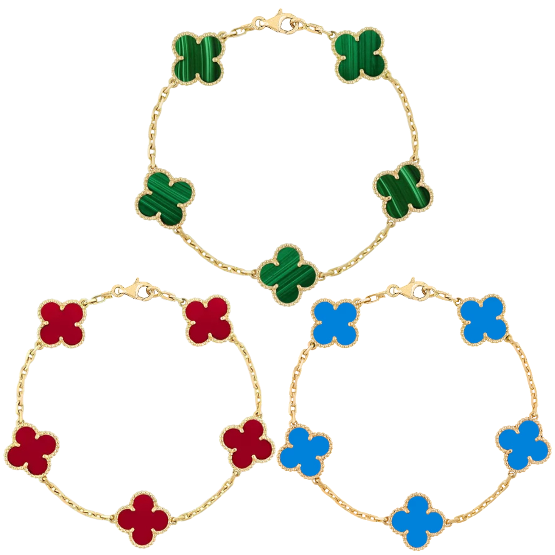Retro Clover Bracelet Set
