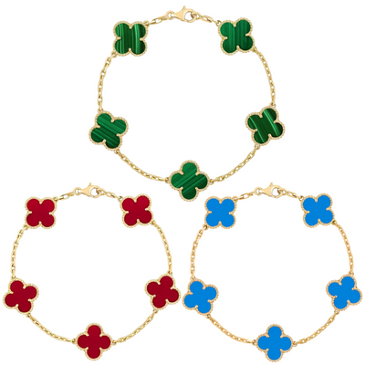 Retro Clover Bracelet Set