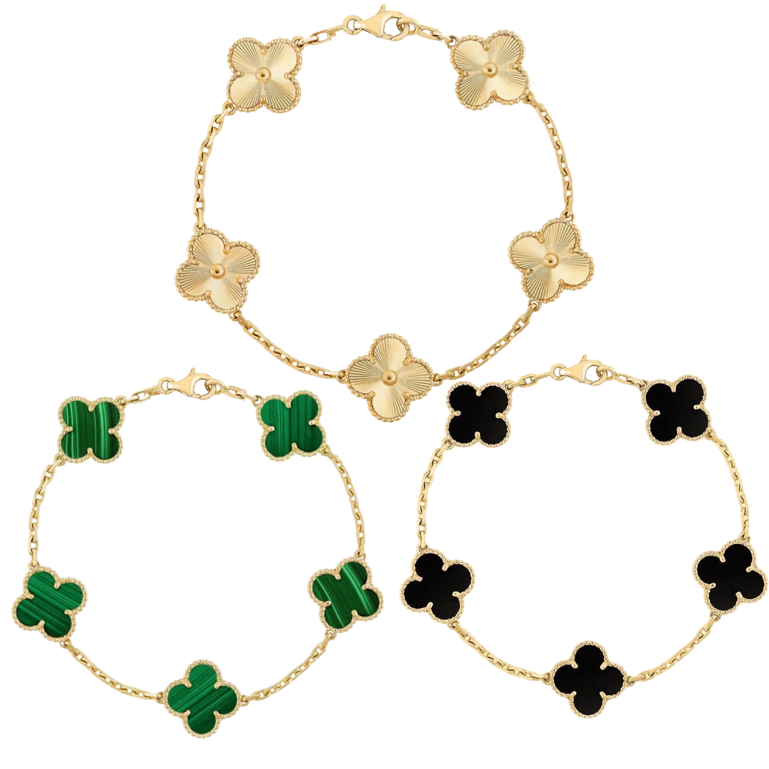 Retro Clover Bracelet Set