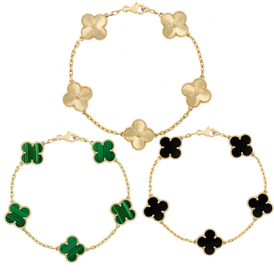 Retro Clover Bracelet Set