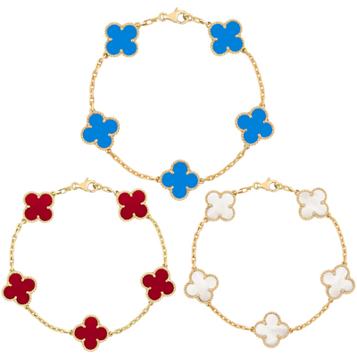 Retro Clover Bracelet Set