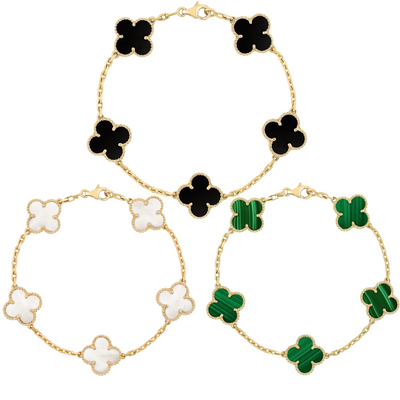 Retro Clover Bracelet Set