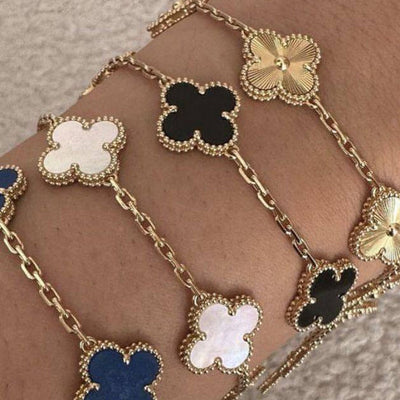Retro Clover Bracelet Set