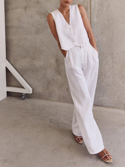 Cotton Summer Women's Pants Set