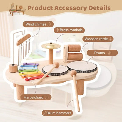 Wooden Musical Kid's Toys Set