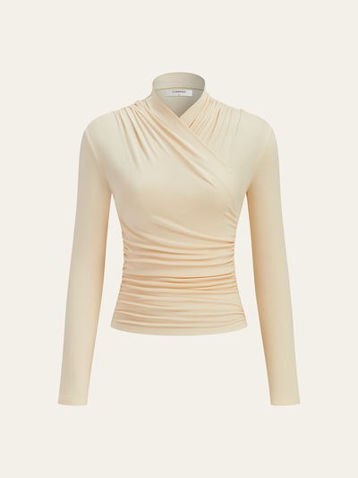 Stylish Pleated Women's Blouse