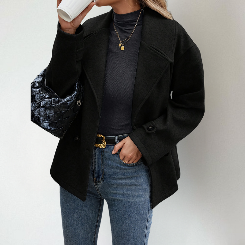 Wool Blend Peacoat Women