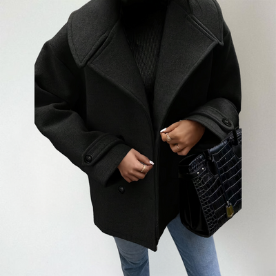 Wool Blend Peacoat Women