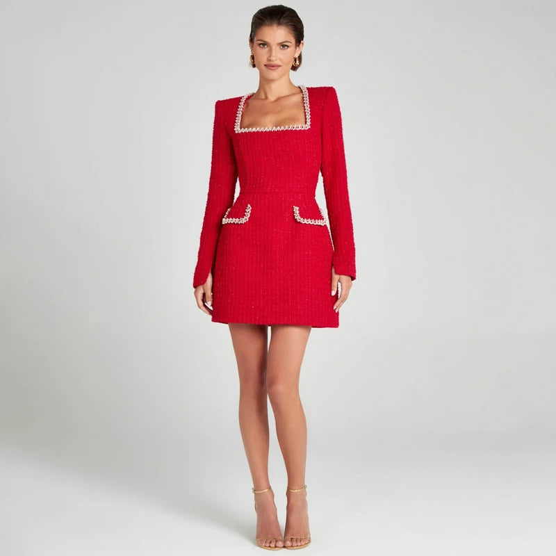 Long Sleeve Women's Cocktail Dress