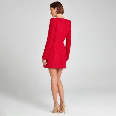 Long Sleeve Women's Cocktail Dress