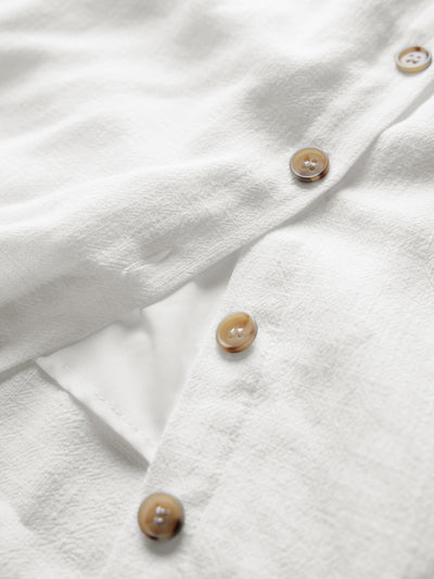 Linen Buttoned Women's Summer Dress