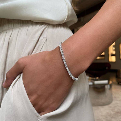 Elegant Gold-Plated Tennis Bracelet