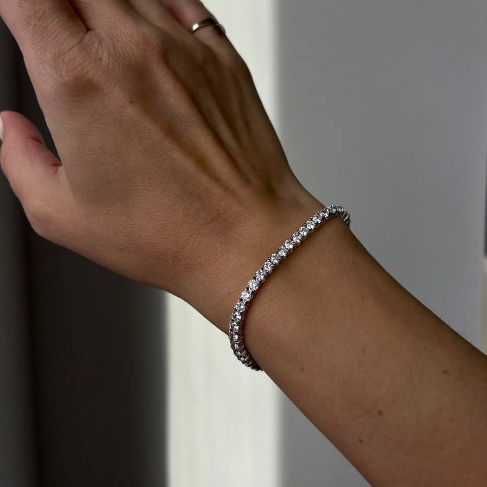 Elegant Gold-Plated Tennis Bracelet