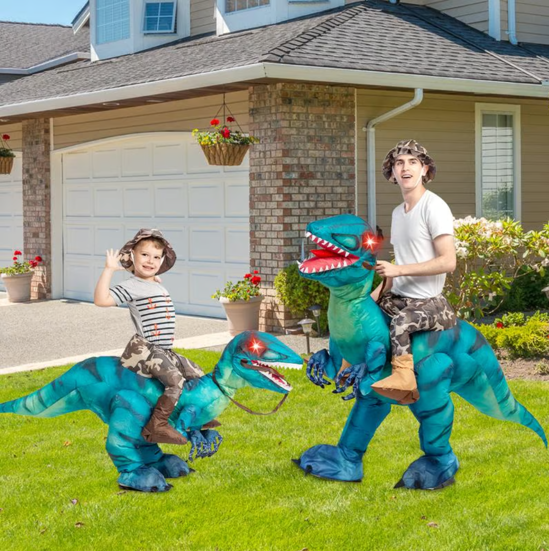 Dinosaur Inflatable Halloween Costume Toy