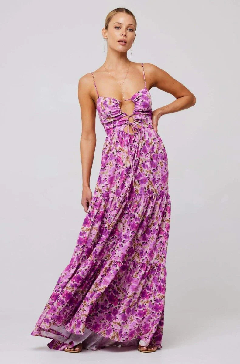 Floral Beach Maxi Dress Women