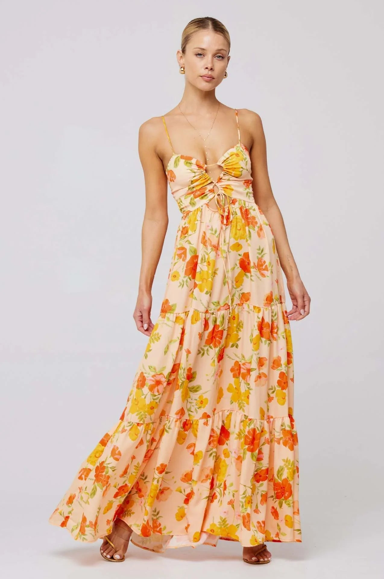 Floral Beach Maxi Dress Women