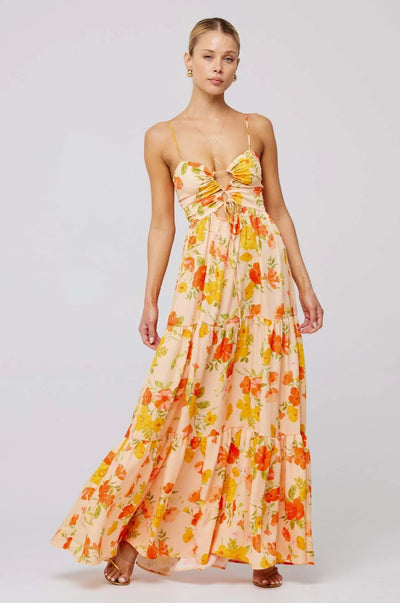 Floral Beach Maxi Dress Women