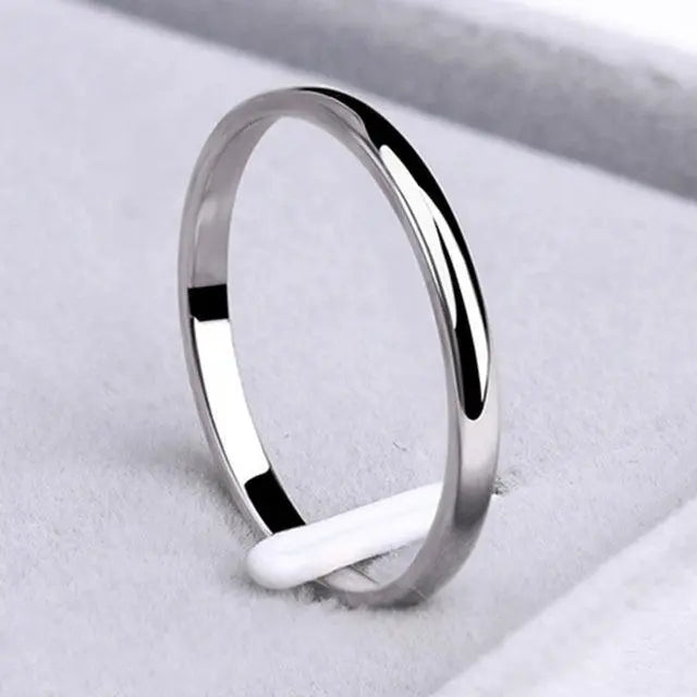 Elegant Gold Silver Simple Ring