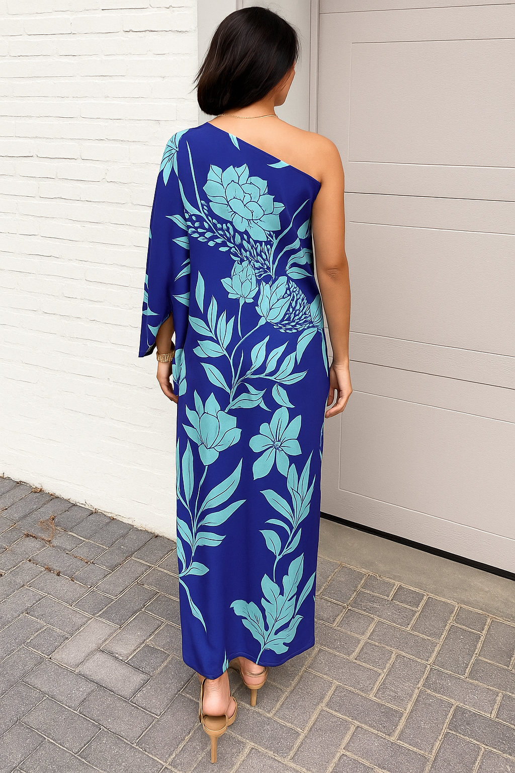 One-Shoulder Summer Maxi Dress