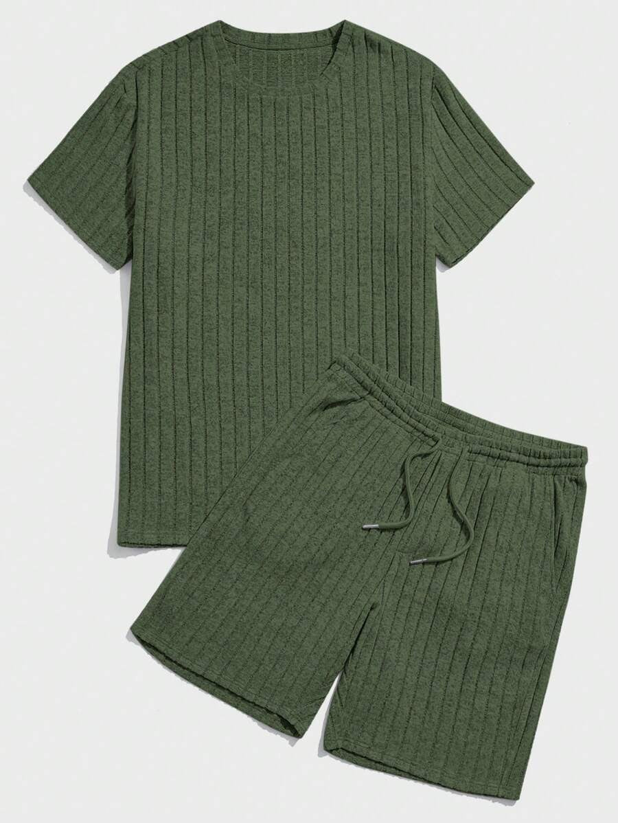 Ribbed Summer Shorts Set