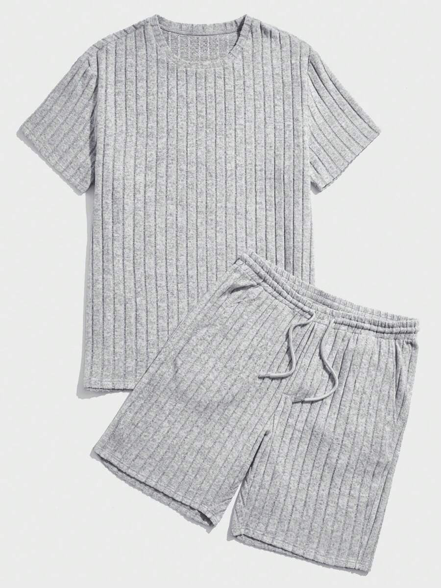 Ribbed Summer Shorts Set