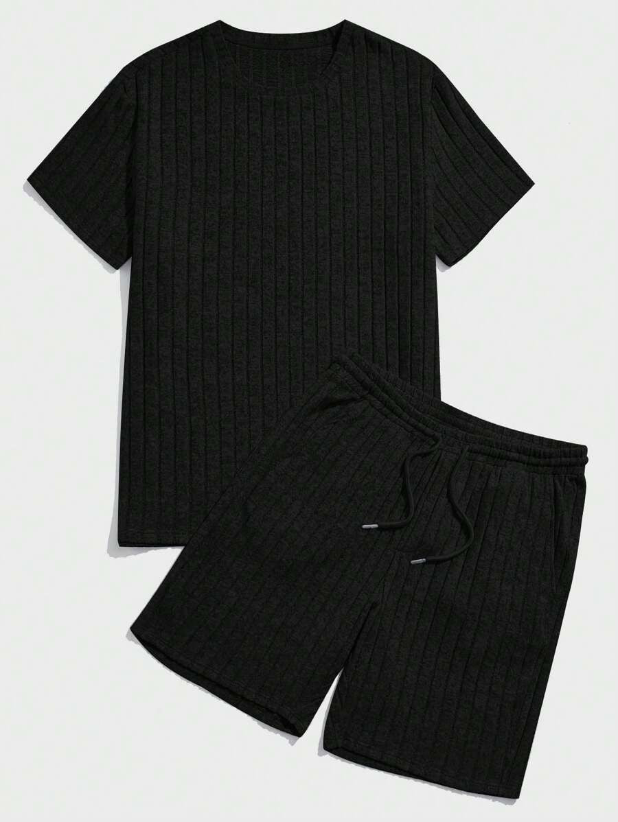 Ribbed Summer Shorts Set