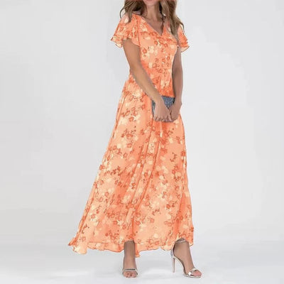 Elegant Flowing Casual Maxi Dress