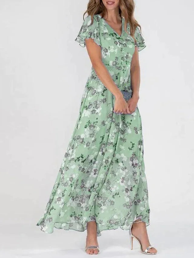 Elegant Flowing Casual Maxi Dress