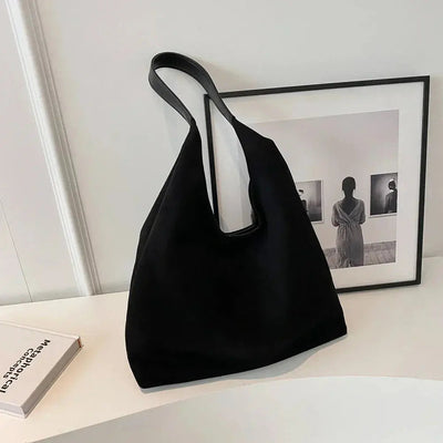Minimalist Suede Tote Bag Women