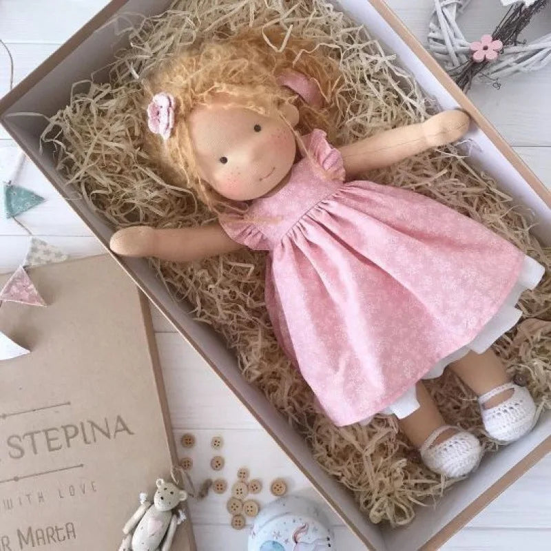 Handmade Waldorf Cotton Plush Doll