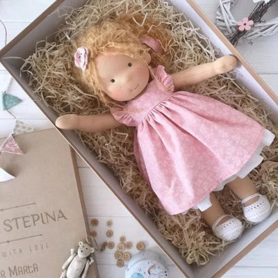 Handmade Waldorf Cotton Plush Doll